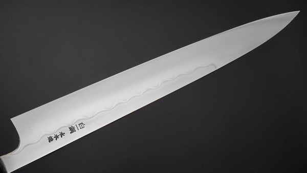 Hitohira Togashi Yohei White #1 Mizu Honyaki Sujihiki 270mm Taihei Ebony Handle (#065) Product vendor