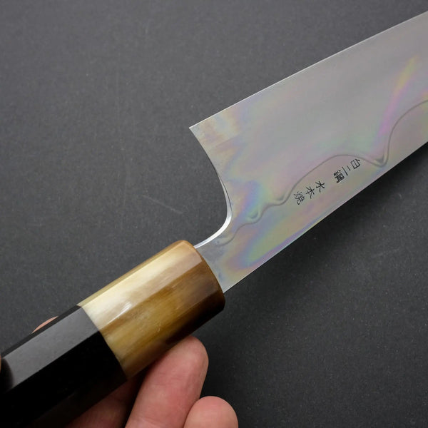 Hitohira Togashi Yohei White #2 Fuji Mizu Honyaki Bunka 160mm Taihei Ebony Handle (#063/ Saya) Product vendor