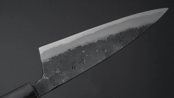 Hitohira Tosa Kurouchi Blue #2 Double Bevel Deba 120mm Ho Wood Handle - Tetogi