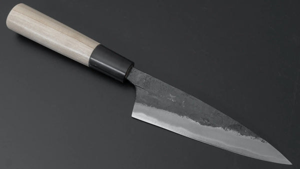 Hitohira Tosa Kurouchi Blue #2 Double Bevel Deba 120mm Ho Wood Handle - Tetogi