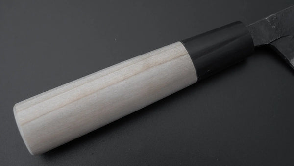 Hitohira Tosa Kurouchi Blue #2 Double Bevel Deba 120mm Ho Wood Handle - Tetogi