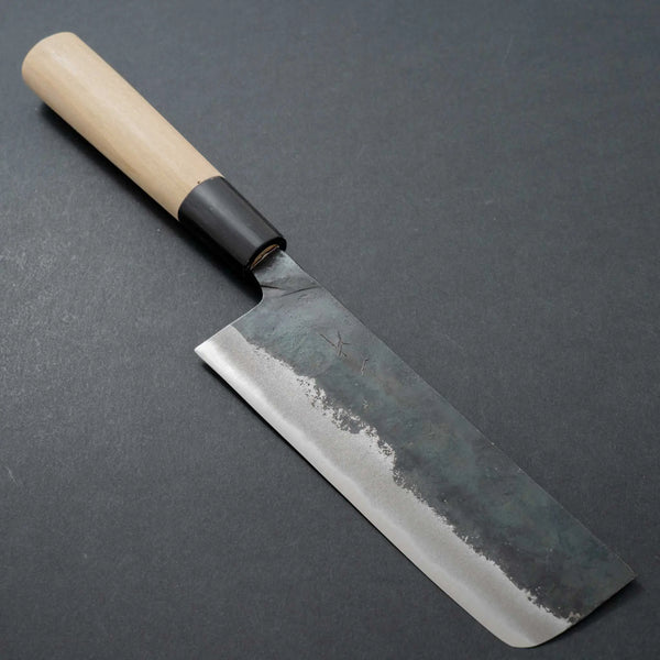 Hitohira Tosa Kurouchi White #2 Nakiri 135mm Ho Wood Handle - Tetogi