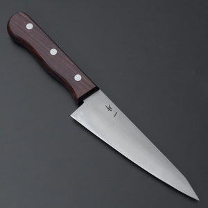 Hitohira Vintage SK Honesuki Kaku Ebony Handle (No Bolster/ Bigger Handle) - Tetogi