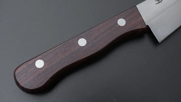 Hitohira Vintage SK Honesuki Kaku Ebony Handle (No Bolster/ Bigger Handle) - Tetogi