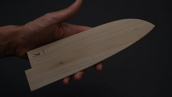 Hitohira WB Ho Wood Saya Santoku 180mm (4.5mm/ Classic) - Tetogi