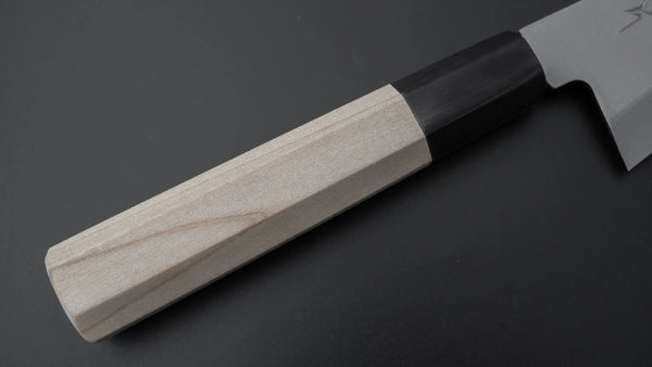 Hitohira White #2 Single-Bevel Honesuki Kaku 150mm Ho Wood Handle - Tetogi