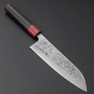 Hitohira YG Nashiji White #2 Santoku 165mm Wood Handle - Tetogi