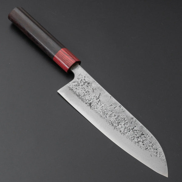 Hitohira YG Nashiji White #2 Santoku 165mm Wood Handle - Tetogi