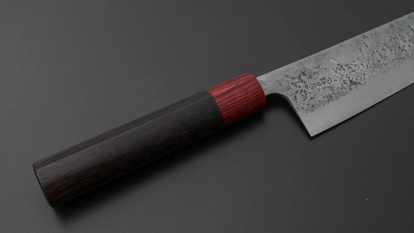 Hitohira YG Nashiji White #2 Santoku 165mm Wood Handle - Tetogi