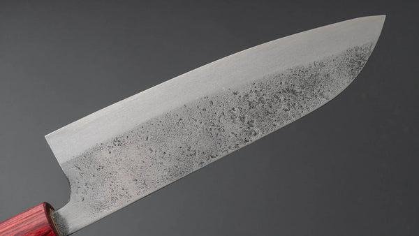 Hitohira YG Nashiji White #2 Santoku 165mm Wood Handle - Tetogi