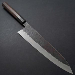 Isamitsu White #1 Stainless Clad Kurouchi Gyuto 240mm Ebony Handle (Black Ferrule) Product vendor