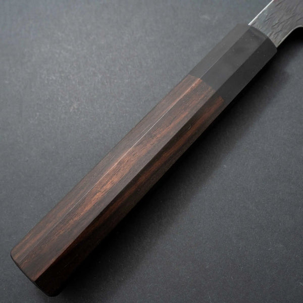 Isamitsu White #1 Stainless Clad Kurouchi Gyuto 240mm Ebony Handle (Black Ferrule) Product vendor