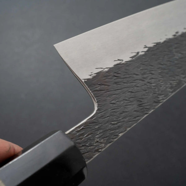 Isamitsu White #1 Stainless Clad Kurouchi Kiritsuke Gyuto 240mm Palo Santo Handle Product vendor