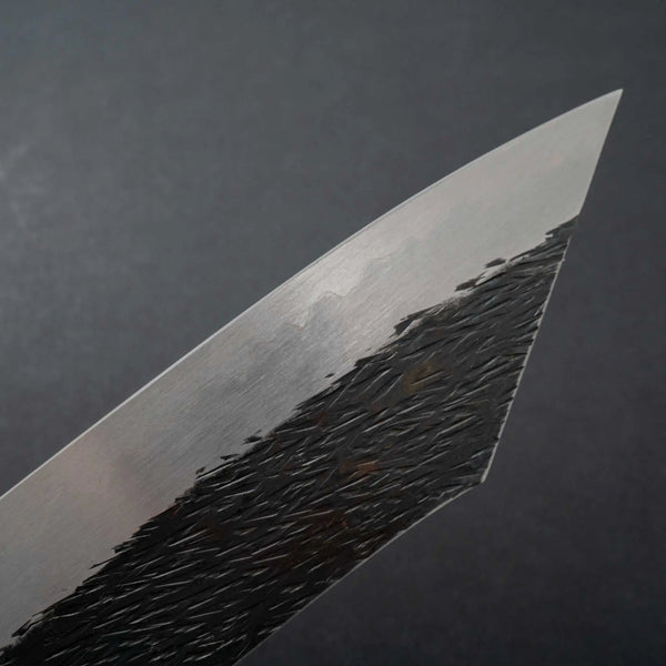 Isamitsu White #1 Stainless Clad Kurouchi Kiritsuke Gyuto 240mm Palo Santo Handle Product vendor
