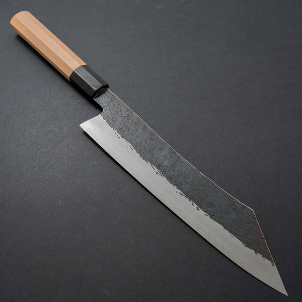 Isamitsu White #1 Stainless Clad Kurouchi Kiritsuke Gyuto 240mm Yakusugi Cedar Handle - Tetogi