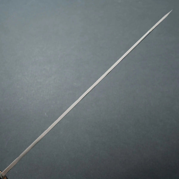 Isamitsu White #1 Stainless Clad Kurouchi Kiritsuke Gyuto 240mm Yakusugi Cedar Handle - Tetogi