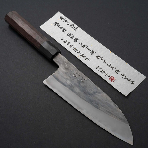 Jiro Tsuchime Wa Santoku 165mm Taihei Tagayasan Handle (#365) - Tetogi