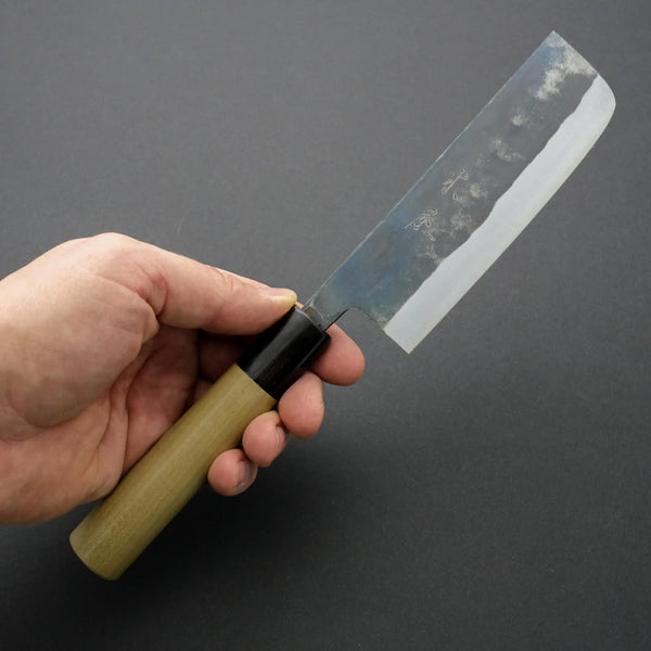 Kiya 120mm Nakiri Blue #2 (Mini-Nakiri) - Tetogi