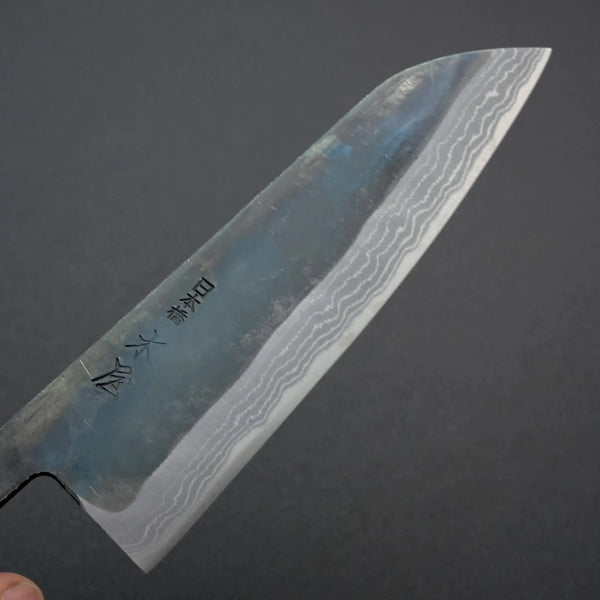 Kiya "Suminagashi" 170mm Santoku - Tetogi