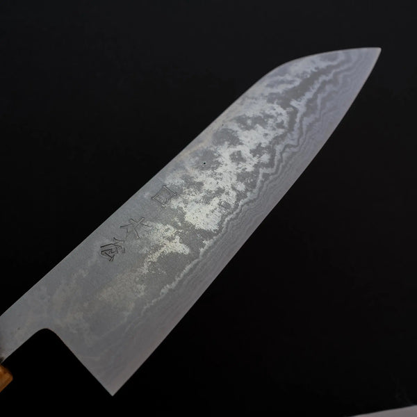 Kiya "Suminagashi" 170mm Santoku m. Morado skæfte - Tetogi