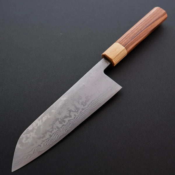 Kiya "Suminagashi" 170mm Santoku m. Morado skæfte - Tetogi