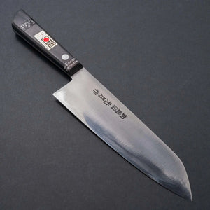 Kogetsu Carbon Santoku 180mm Pakka Handle (No Bolster) - Tetogi