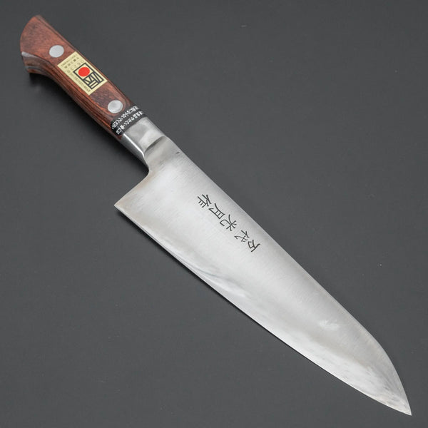 Kogetsu Mandai Stainless Gyuto 180mm Imitation Mahogany Handle - Tetogi