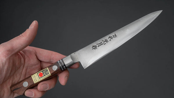 Kogetsu Mandai Stainless Petty 150mm Imitation Mahogany Handle - Tetogi