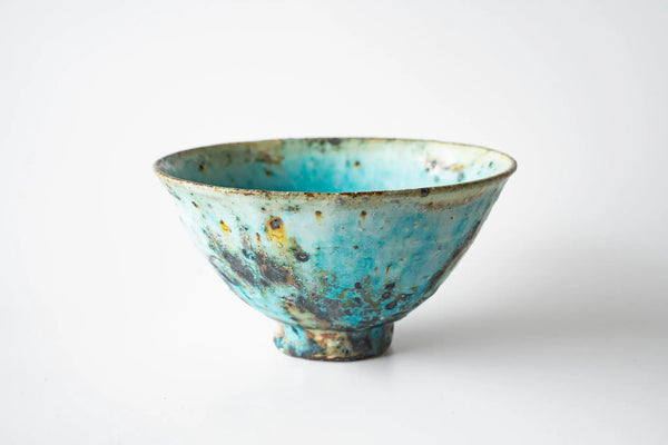 Komon Kotsuji Blue Large Rice Bowl - Tetogi