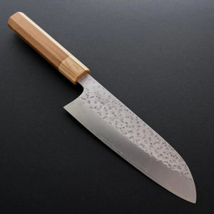 Makoto Kurosaki Sakura SG2 Santoku 165mm Cherry Wood Handle - Tetogi