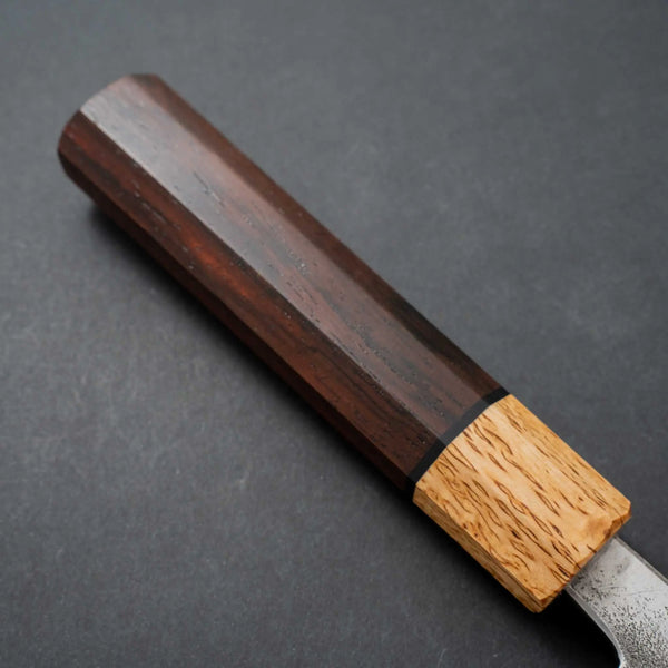 Morihei Hisamoto Blue Super Tsuchime Stainless Clad Bunka 165mm Riisgaard Rosewood Handle - Tetogi
