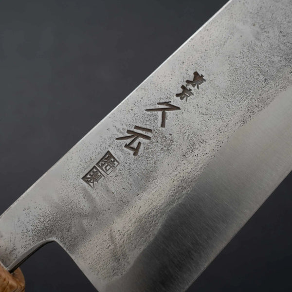 Morihei Hisamoto Blue Super Tsuchime Stainless Clad Bunka 165mm Riisgaard Rosewood Handle - Tetogi