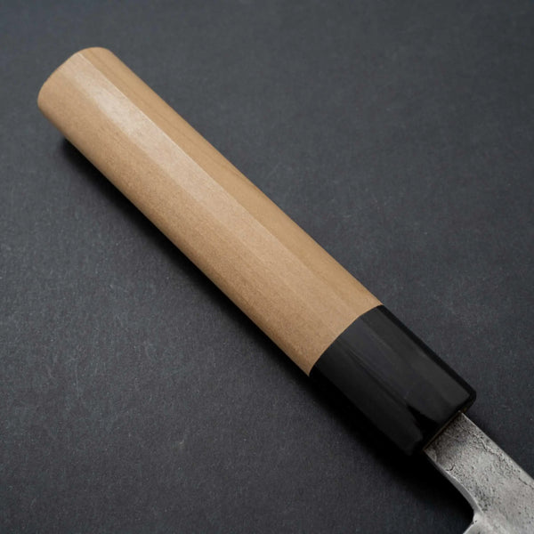 Morihei Hisamoto Blue Super Tsuchime Stainless Clad Nakiri 165mm Ho Wood Handle - Tetogi