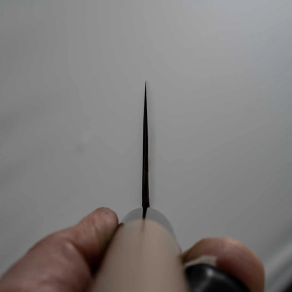 Morihei Hisamoto Blue Super Tsuchime Stainless Clad Nakiri 165mm Ho Wood Handle - Tetogi