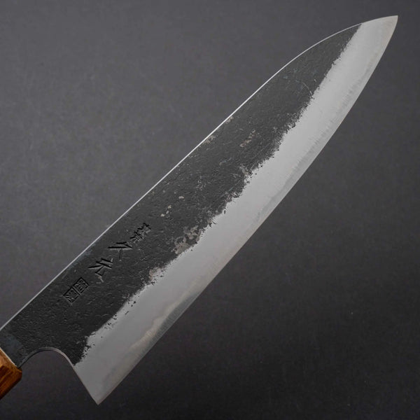 Morihei Hisamoto Kurouchi White #1 Gyuto 210mm Riisgaard Oak Handle (Tetogi Custom) - Tetogi