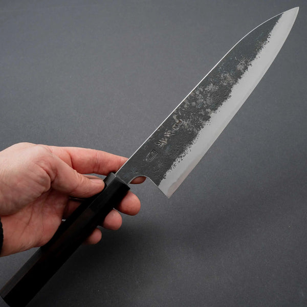 Morihei Hisamoto Kurouchi White #1 Gyuto 210mm Taihei Ebony Handle (Tetogi Custom) - Tetogi