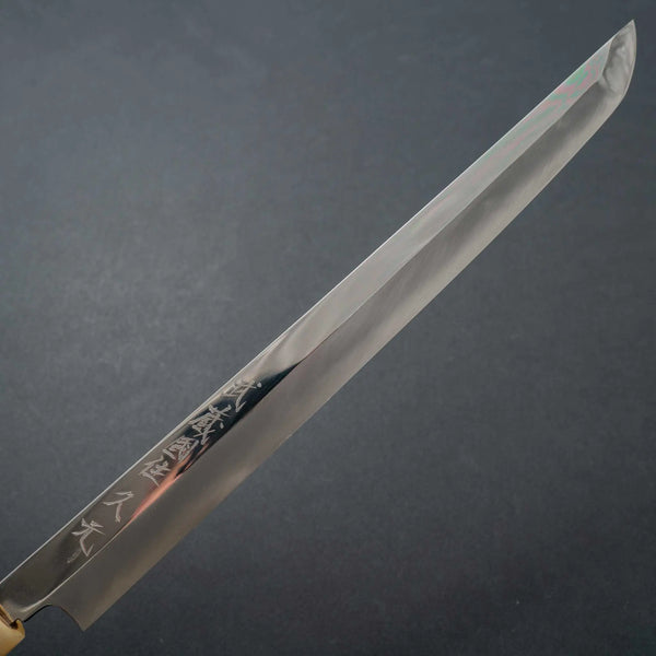 Morihei Hisamoto Mirror Polished Ginsan Sakimaru Takobiki 270mm Ho Wood Handle - Tetogi