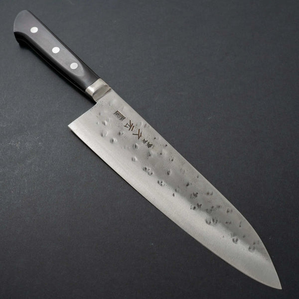 Morihei Hisamoto White #1 Tsuchime Stainless Clad Gyuto 210mm Pakka Handle Product vendor