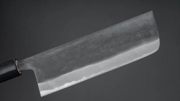 Morihei Kikuyu White #2 Kurouchi Nakiri 165mm Poplar Handle - Tetogi