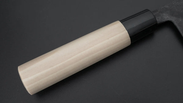 Morihei Kikuyu White #2 Kurouchi Nakiri 165mm Poplar Handle - Tetogi