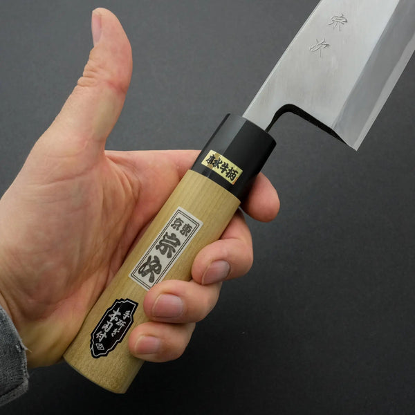 Morihei Munetsugu White #2 Deba 195mm Ho Wood Handle - Tetogi