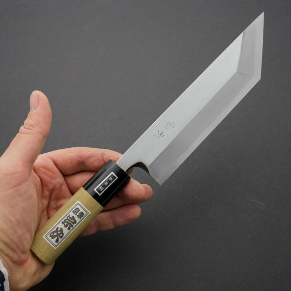 Morihei Munetsugu White #2 Edo Saki 180mm Ho Wood Handle Saya Product vendor