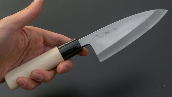 Morihei Yoshitomo Deba 120mm Poplar Handle - Tetogi