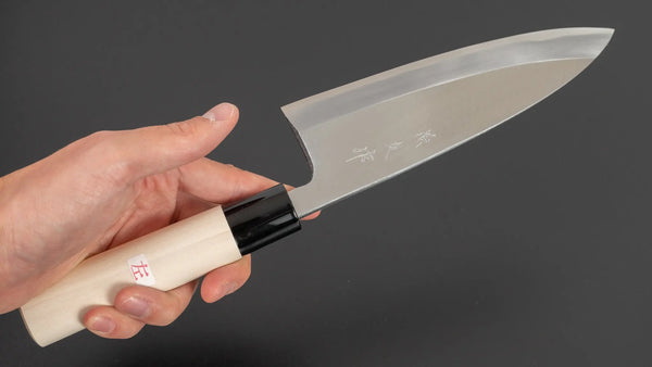 Morihei Yoshitomo Left-Handed Deba 165mm Poplar Handle Product vendor