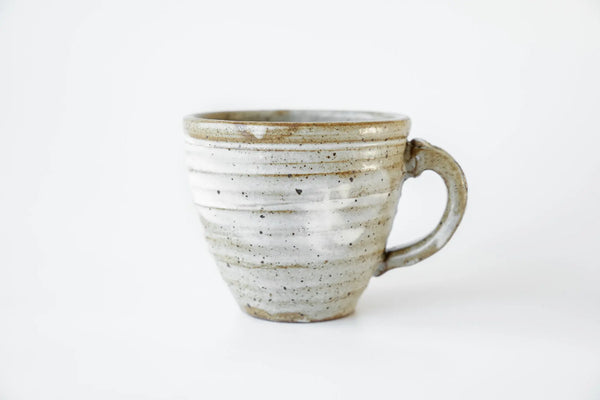 Mug Hakeme White Mat (mat white brush mark) - Tetogi