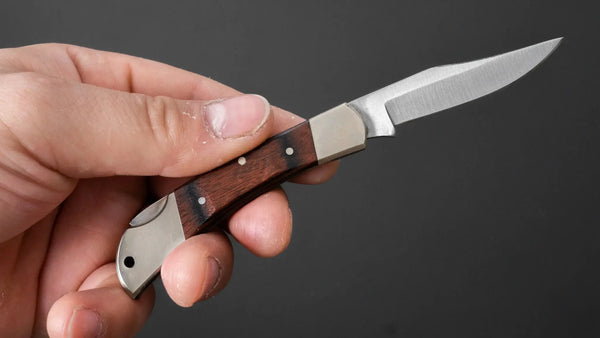 SCHRADE Folding Knife 50mm Wood Handle - Tetogi