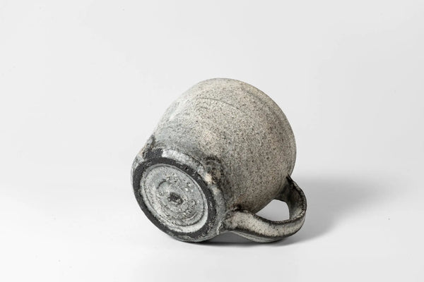 Seji Okuda - Low Mug Kohiki Haiyu (white slip glaze & ash glaze) - Tetogi
