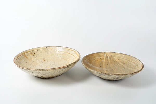 Shinichi Kotsuji Plate Large Haiyugesho (ash glaze) - Tetogi