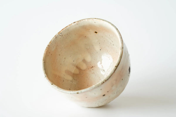 Shinichi Kotsuji - Tsutsu Chawan (tube tea bowl) Haiyugesho (ash glaze) - Tetogi