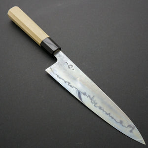 Takada no Hamono Blue #1 Suiboku Gyuto 210mm Ho Wood Handle - Tetogi